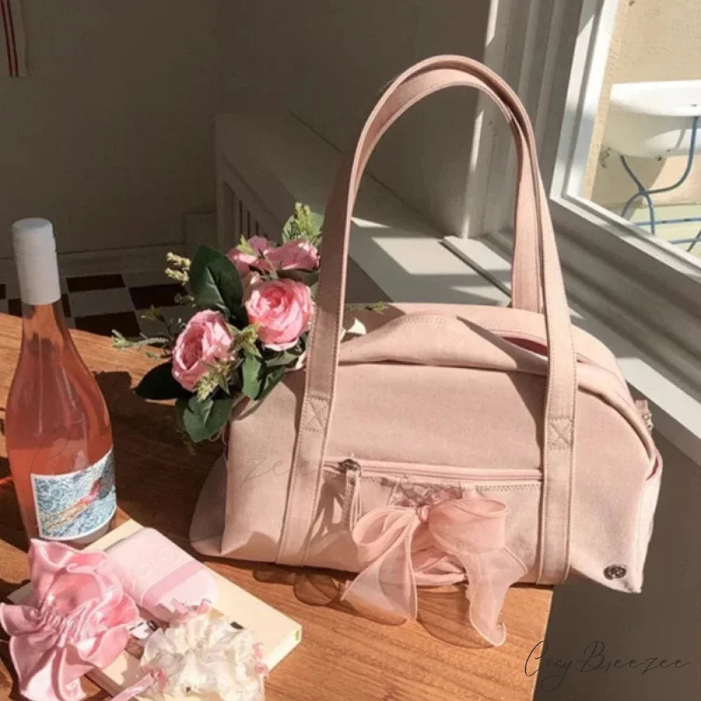 Nylon Sewing Thread Crossbody Pink shoulder-250126