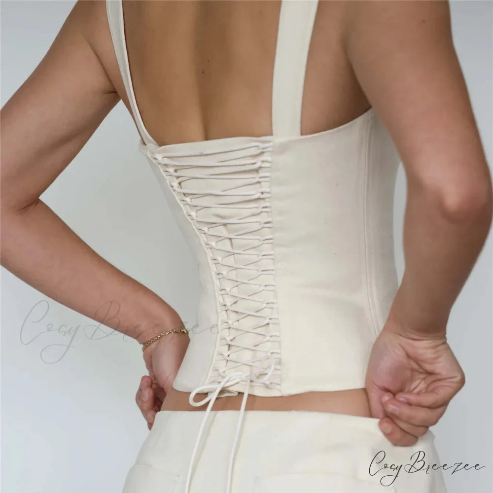 Off-Shoulder Deep Cut Crop Top croptop-250223