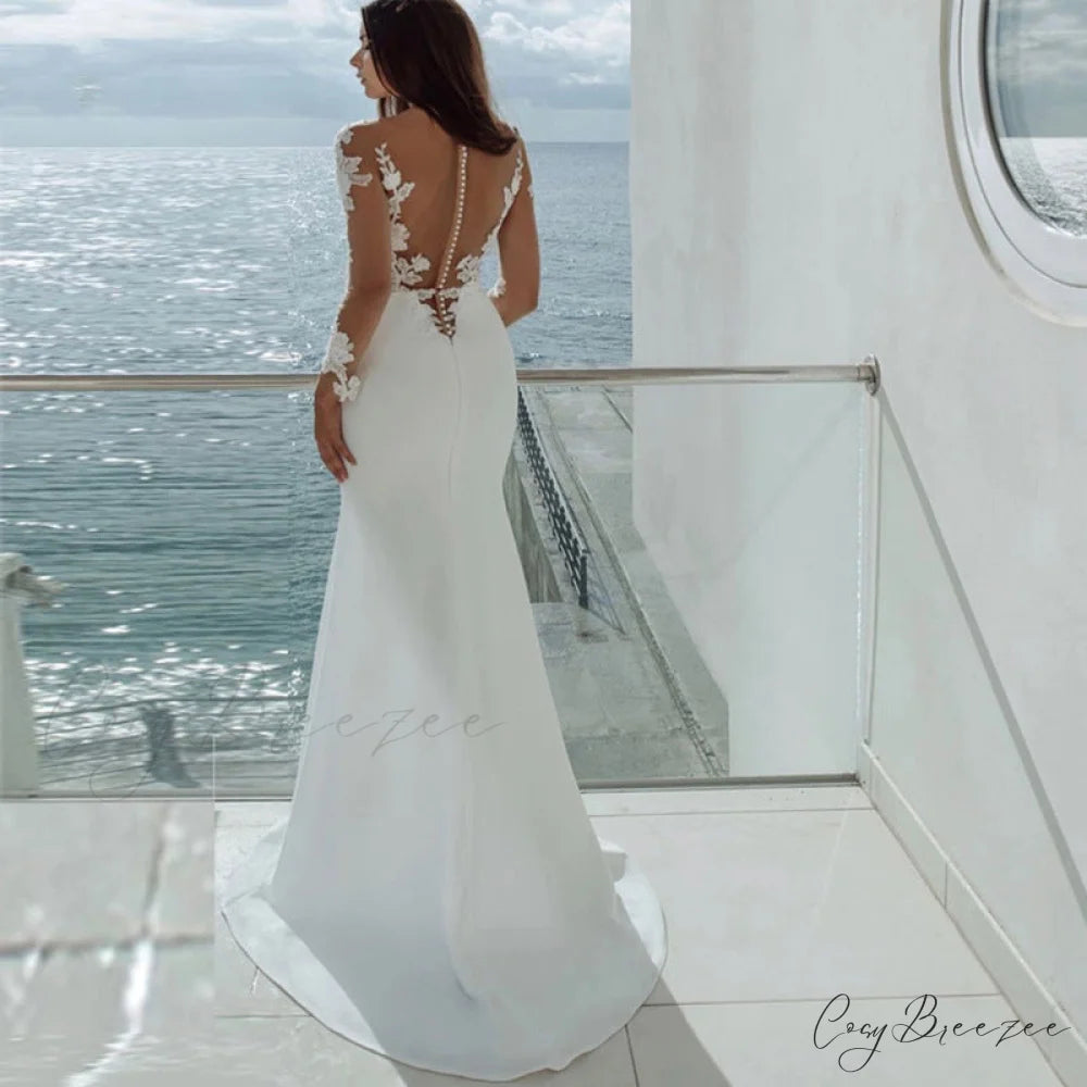 Off-Shoulder Princess Tail Wedding Dress white / 2 weddingdress-250223