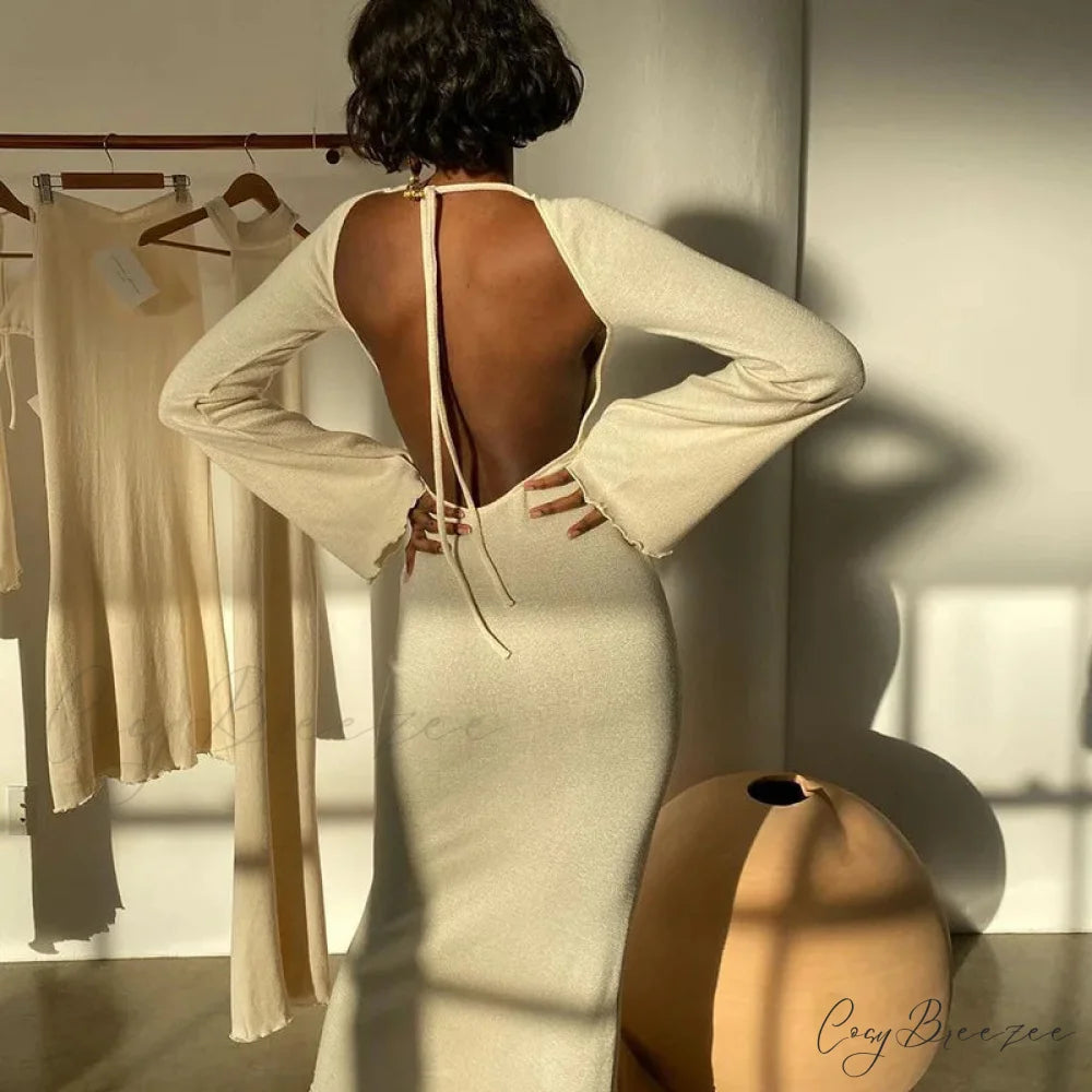 Off Shoulder Split Maxi Dress