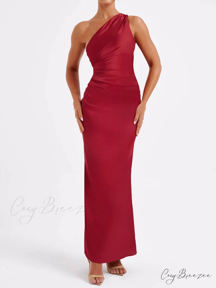 Off-The-Shoulder Elegant Maxi Dress
