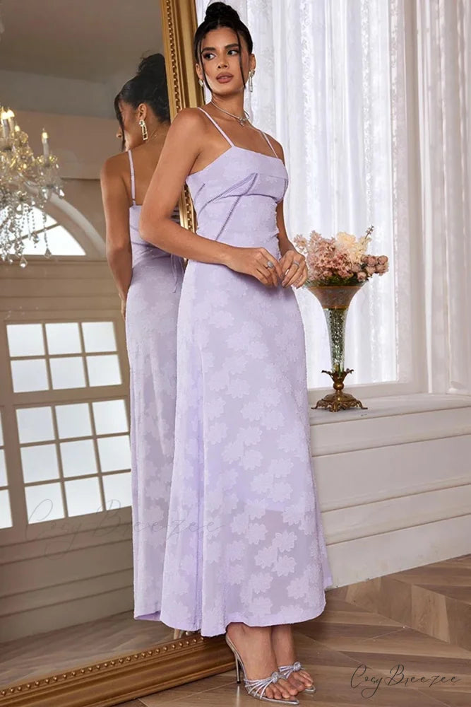 Orchid Lovers Graceful Floral Maxi Dress
