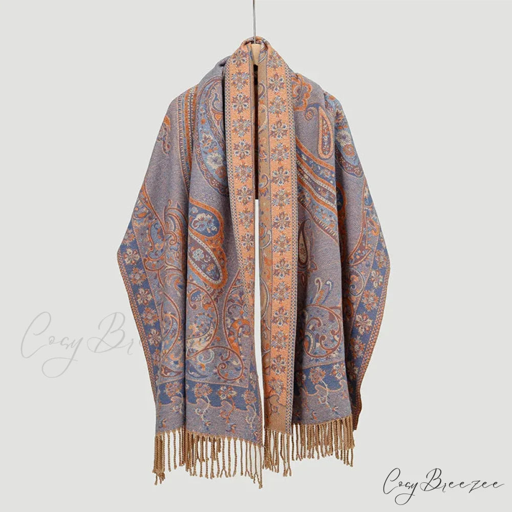 Paisley Print Cashmere Winter Scarf Color1 scarf-241228