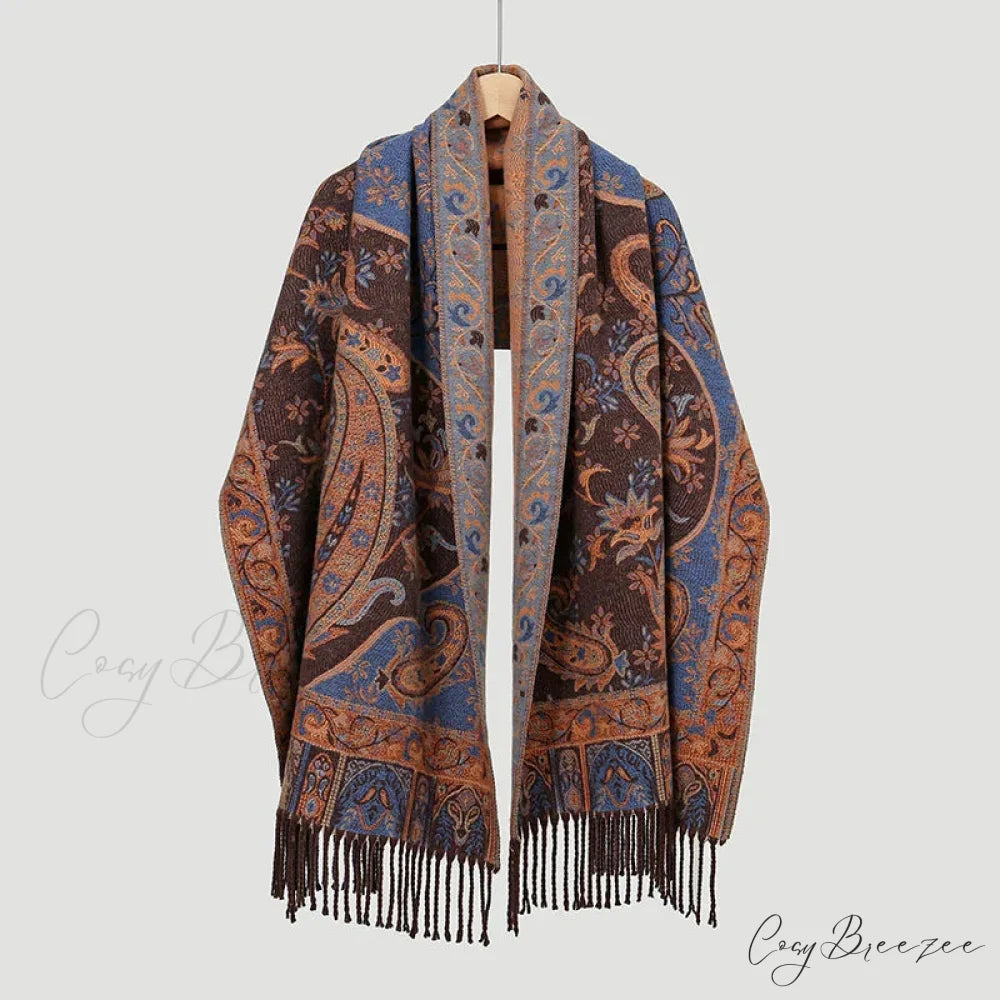 Paisley Print Cashmere Winter Scarf Color6 scarf-241228