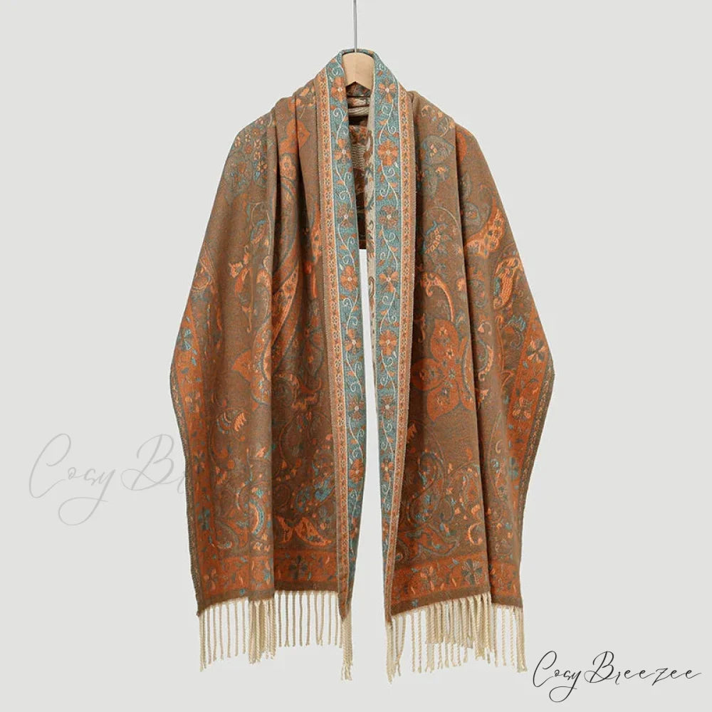Paisley Print Cashmere Winter Scarf Color7 scarf-241228