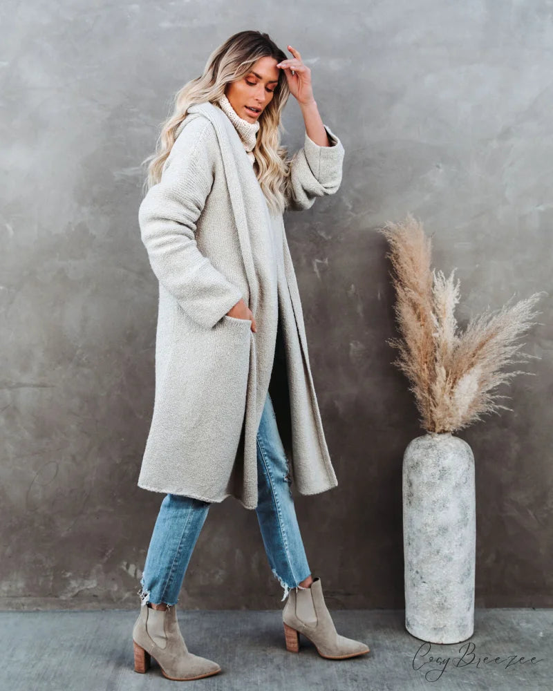 Park City Hooded Coatigan - Mushroom