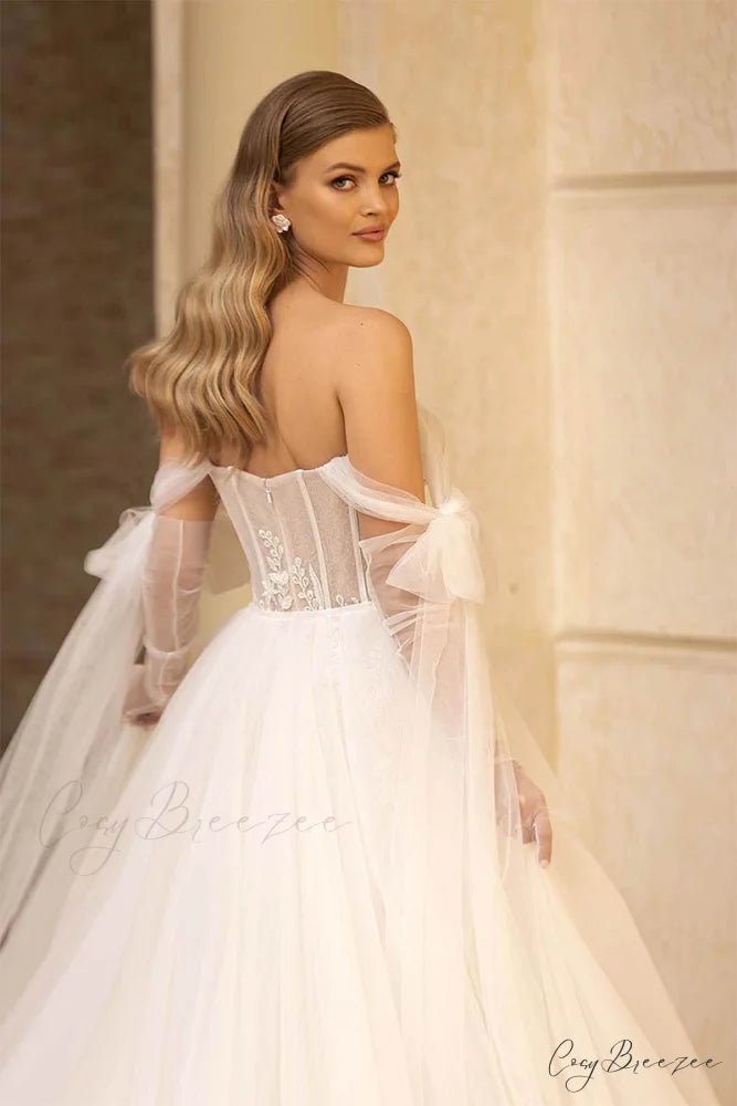Passionate Love Graceful A-line Wedding Dress