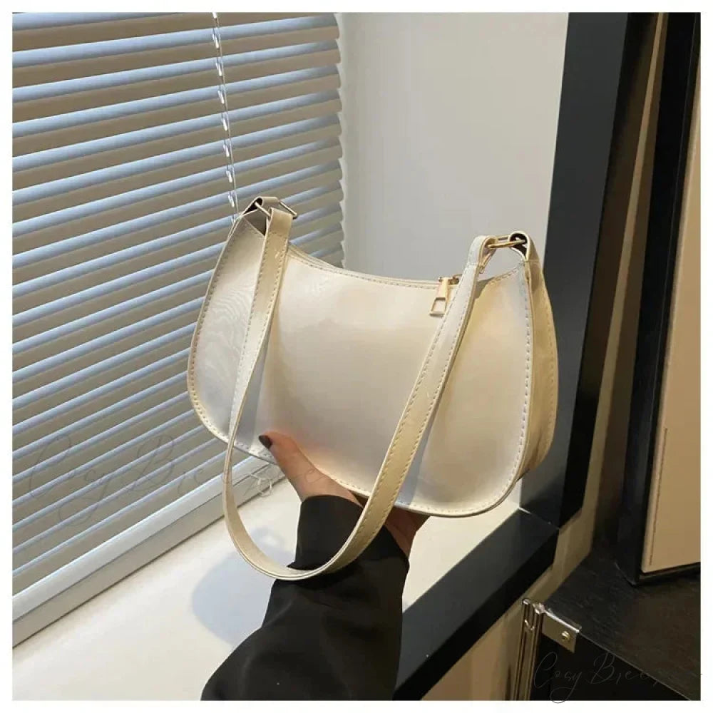 Patent Leather Designer Shoulder Handbag White shoulder-250126