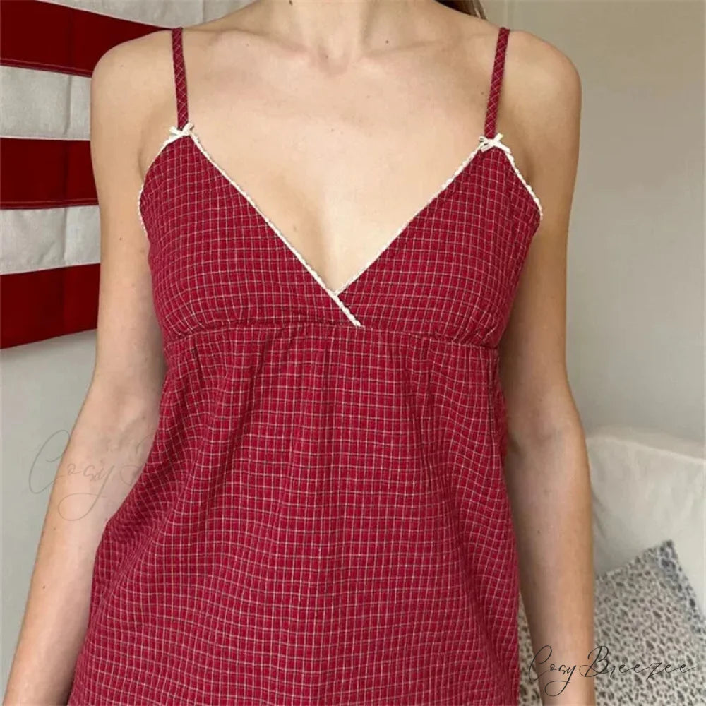 Peplum Spaghetti Strap Crop Top red / S croptop-250223