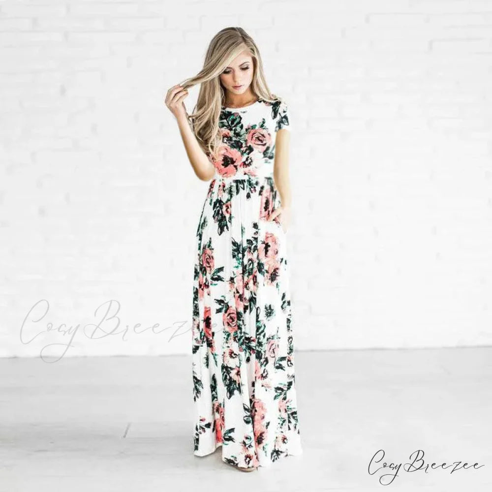Pink Boho Floral Maxi Dress oldfloraldress-250126