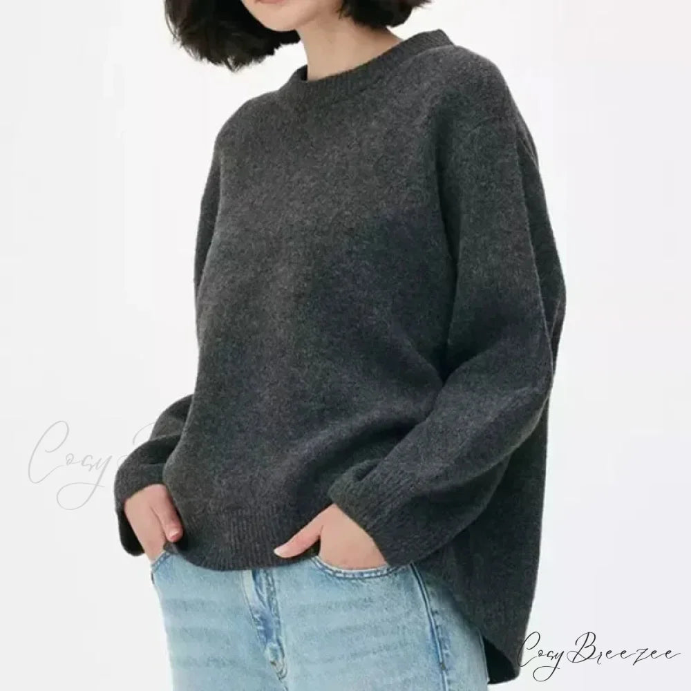 Pink Streetwear O-neck Sweater Black Grey / S swraters-241228
