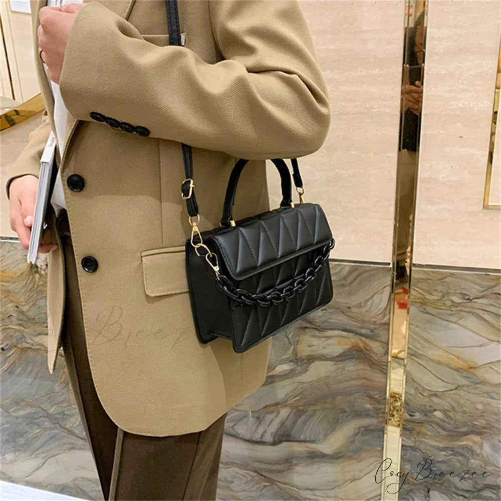 Plaid Chain Designer Crossbody Bag crossbody-250126