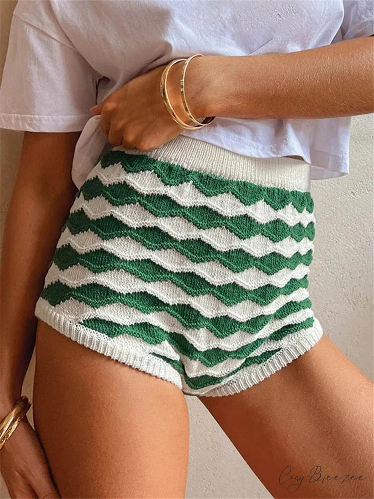 Plaid Gathered Frilled Bloomers Short short-250223
