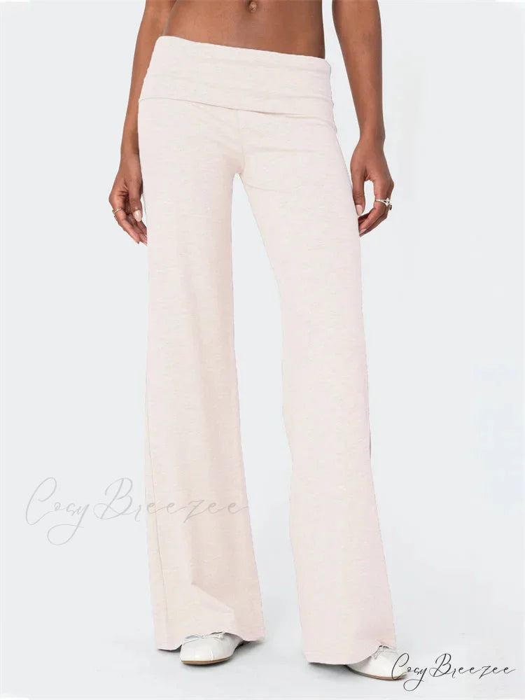 Plaid Split Tie-Up Loose Spacious Summer Pant OPAL / S pant-250223