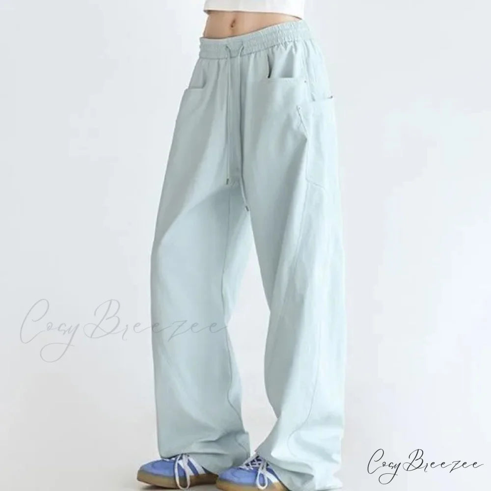 Plain Color Cargo Women Y2K Pants pants-241228