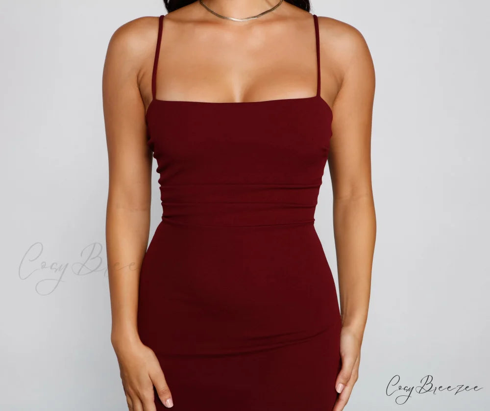 Play It Cool Charming Crepe Mini Dress