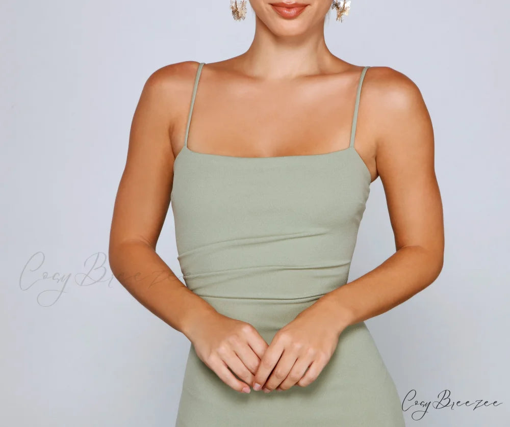 Play It Cool Charming Crepe Mini Dress