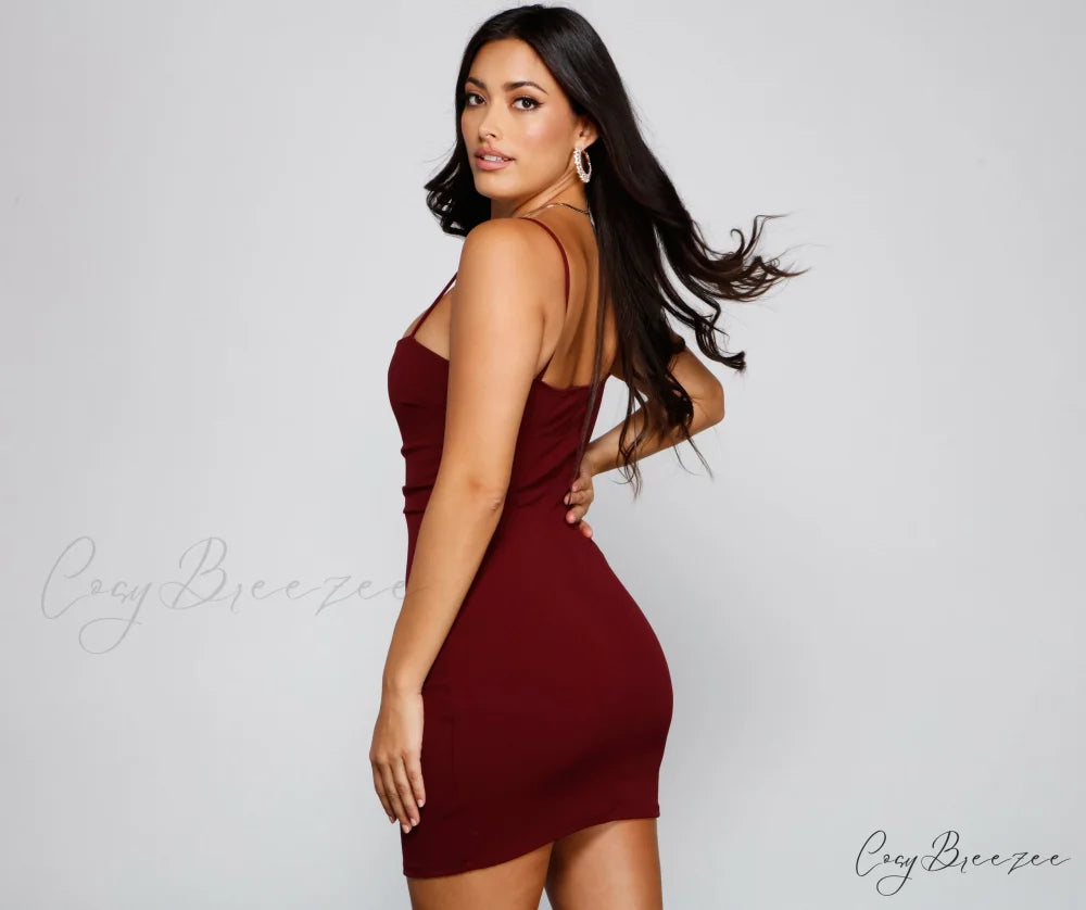 Play It Cool Charming Crepe Mini Dress