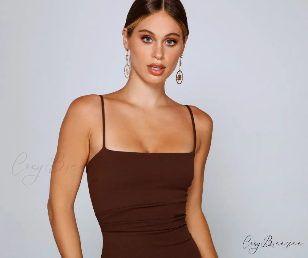 Play It Cool Charming Crepe Mini Dress