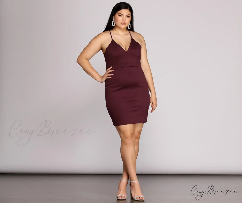 Plus Midnight Stylish Dreams Bodycon Dress
