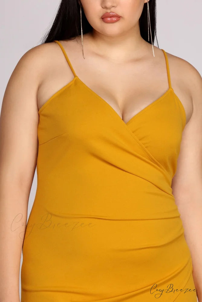 Plus Strappy & Charming Stunning Mini Dress