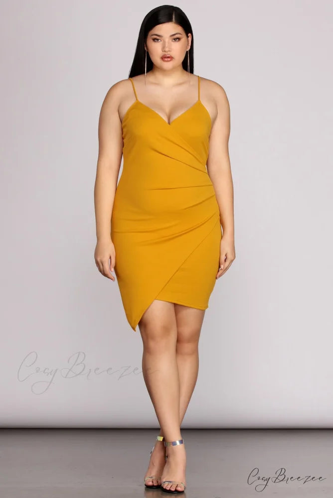 Plus Strappy & Charming Stunning Mini Dress