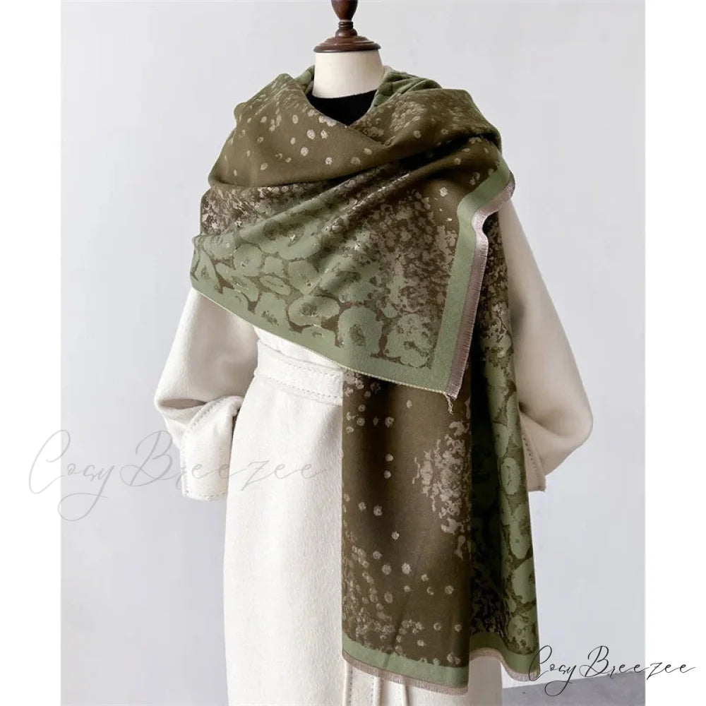 Premium Brand Cashmere Floral Scarf Multi Color 2 scarf-241228