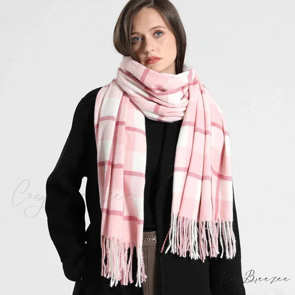 Premium Plaid Cashmere Long Bandana Scarf Color3 scarf-241228