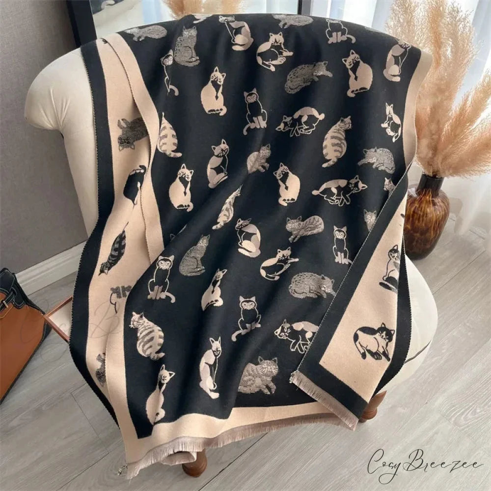Premium Winter Cashmere Blanket Scarf Color4 scarf-241228