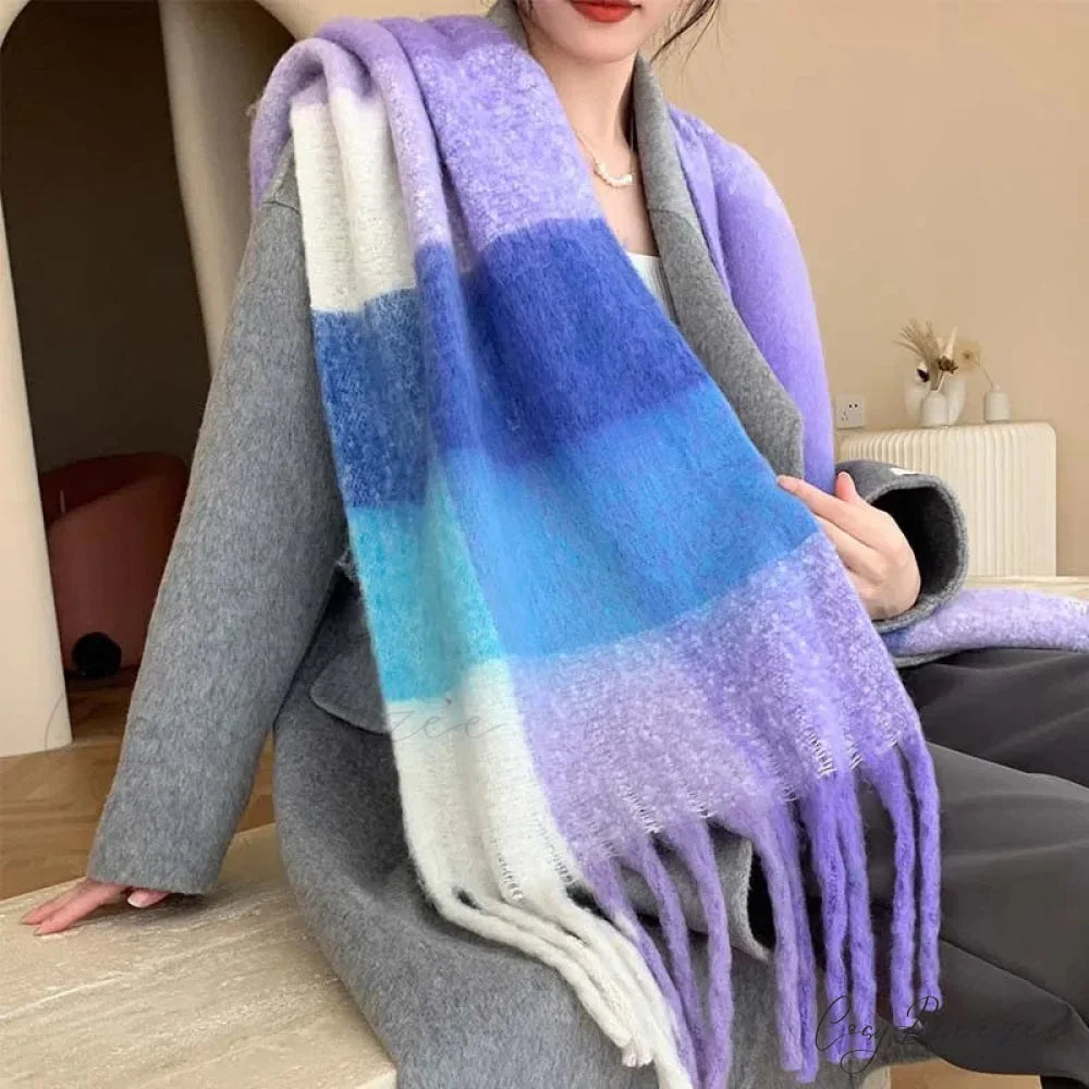Premium Winter Cashmere Shawl Wrap Scarf Color28 / 230X53cm scarf-241228
