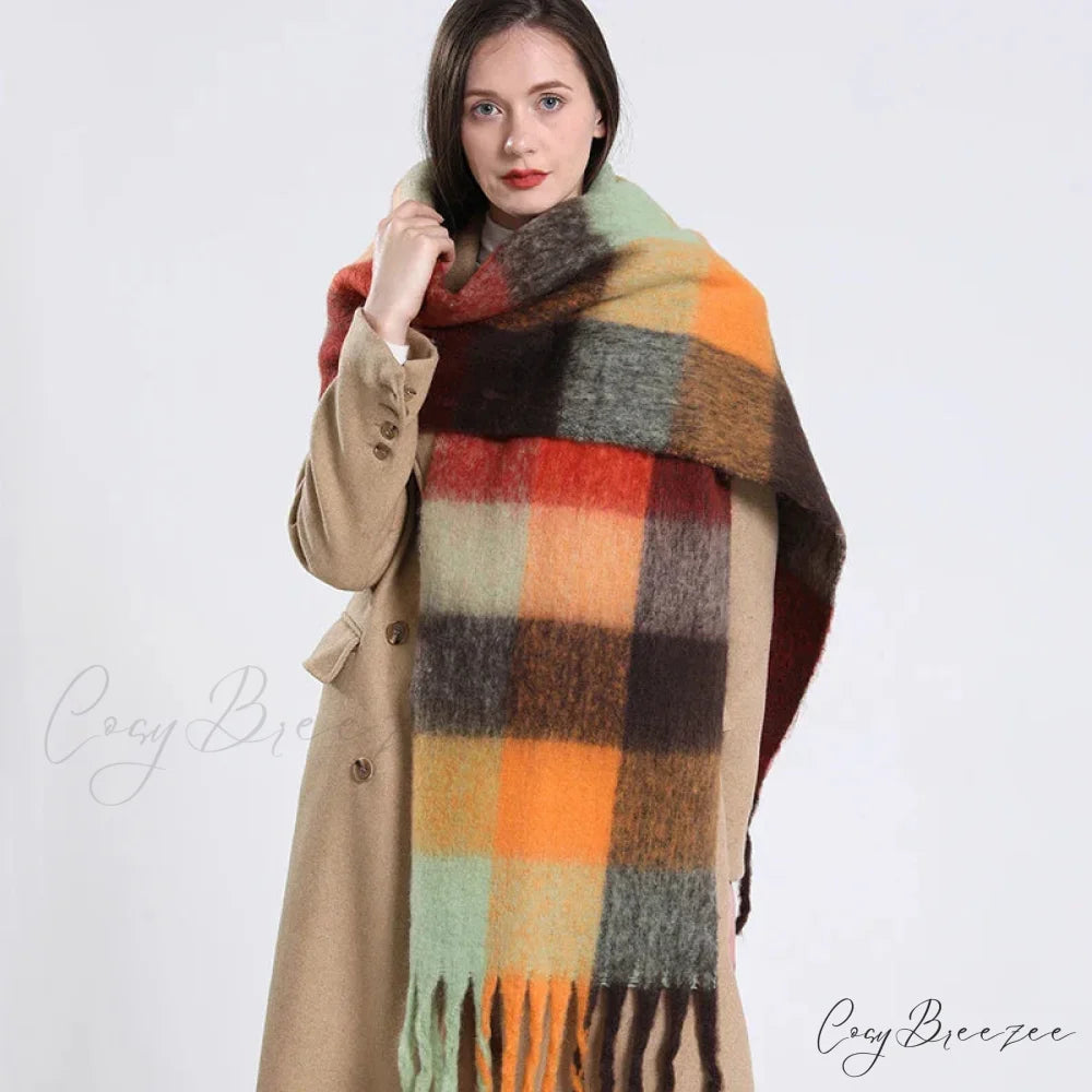 Premium Winter Cashmere Shawl Wrap Scarf Color3 / 230X53cm scarf-241228