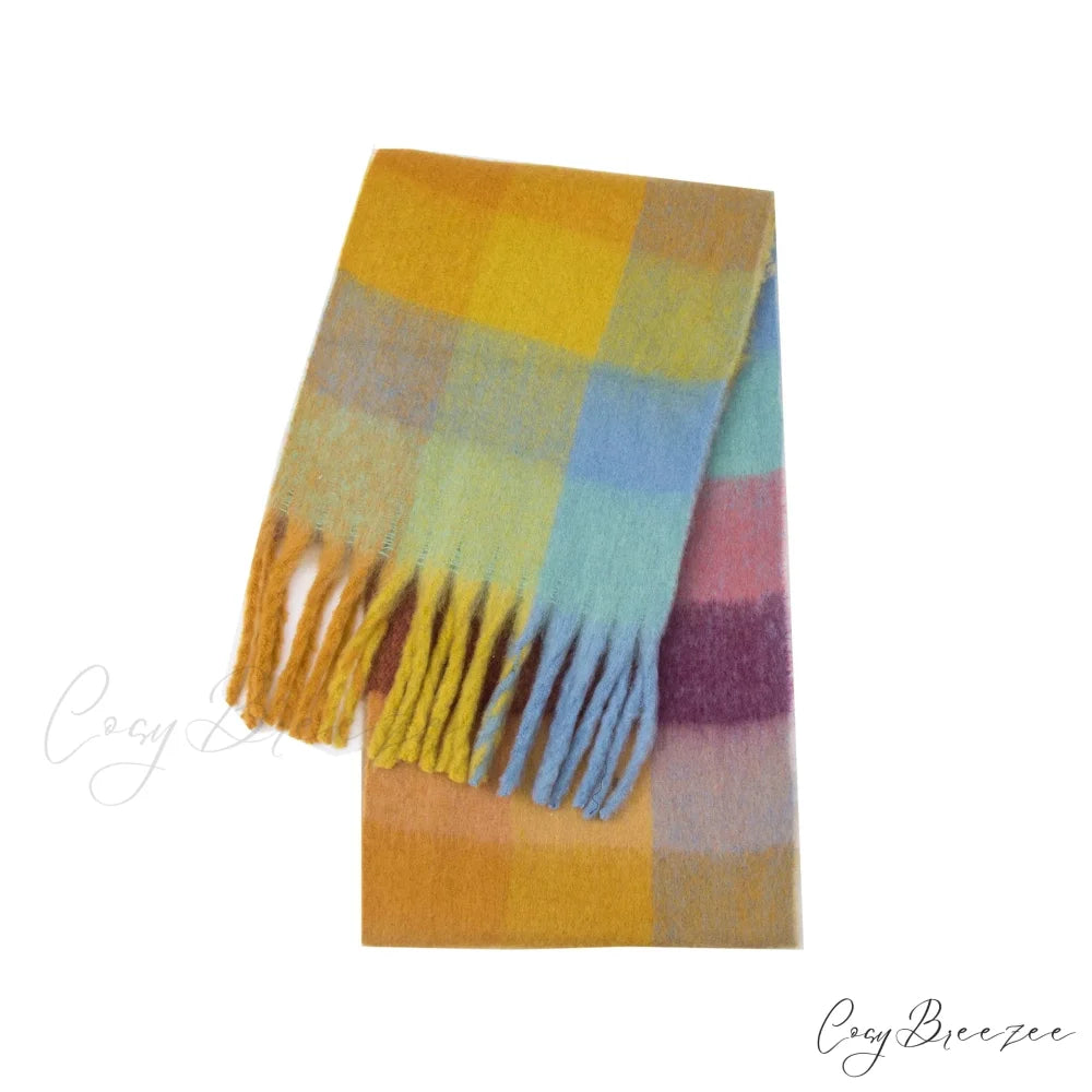 Premium Winter Cashmere Shawl Wrap Scarf Color6 / 230X53cm scarf-241228