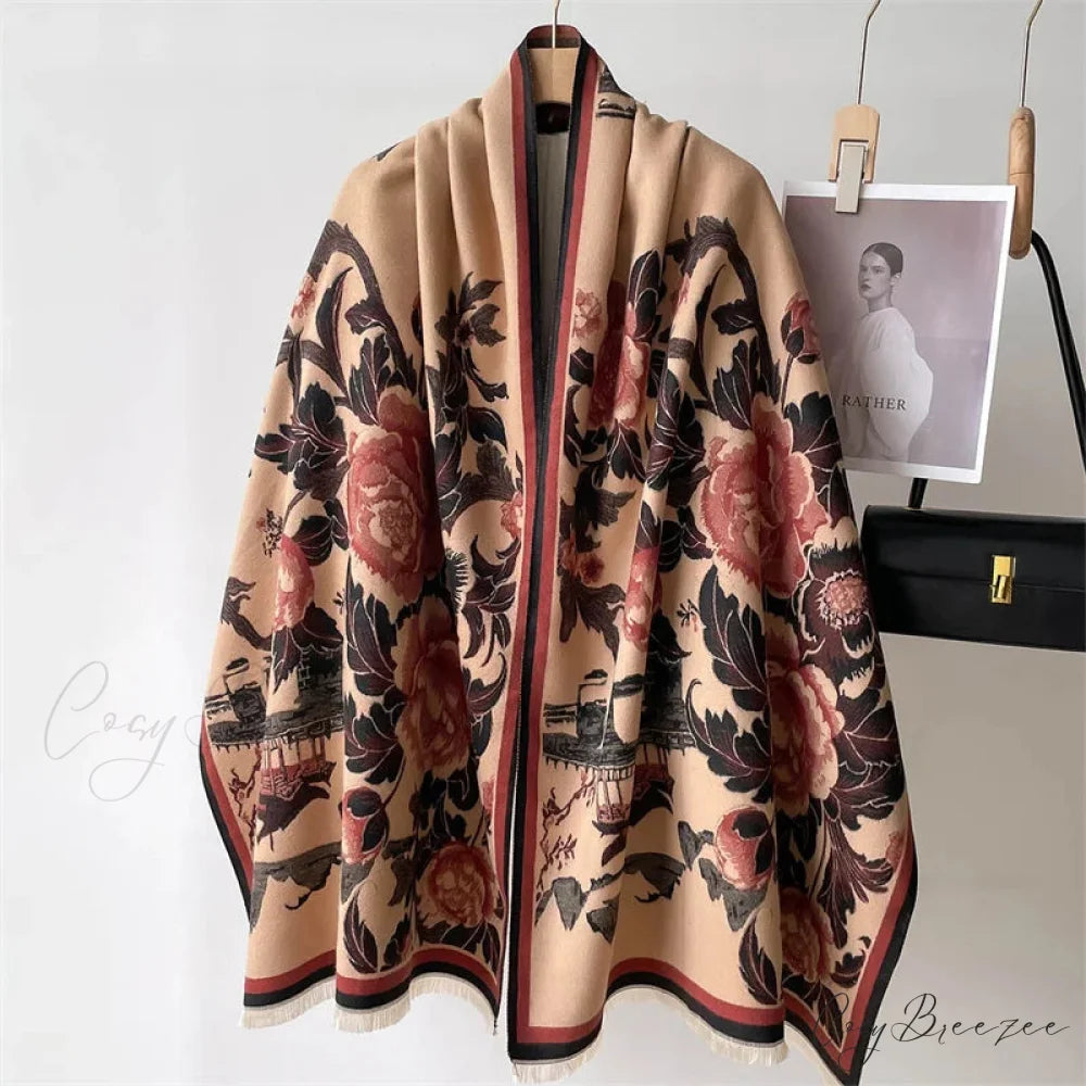 Premium Winter Pashmina Blanket Scarf Color2 scarf-241228