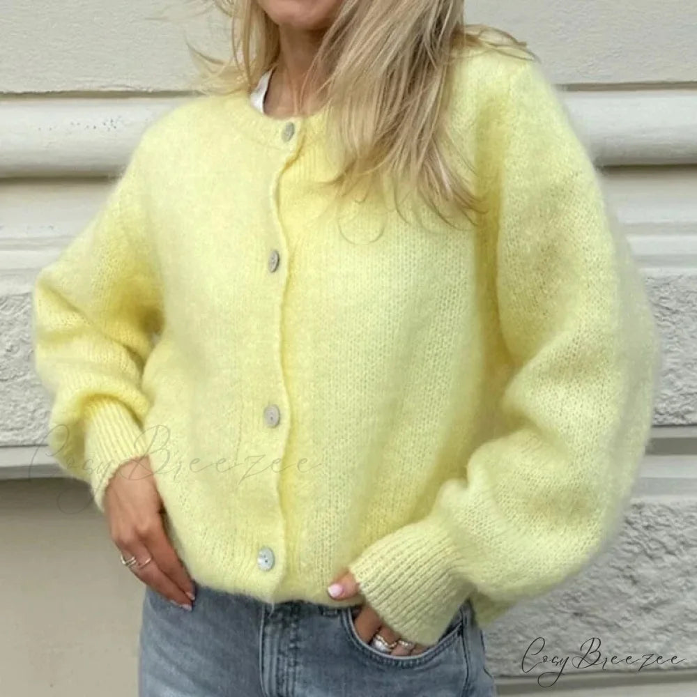 Preppy Y2K Button-Down Knit Casual Soft Cardigan Jacket cardiagn-250126