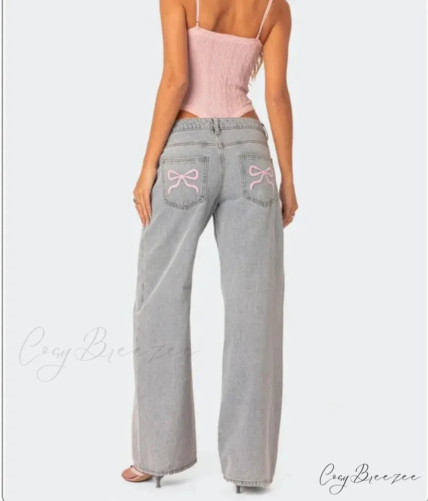 Printed Zipper Front Cowboy Pants pants-241228