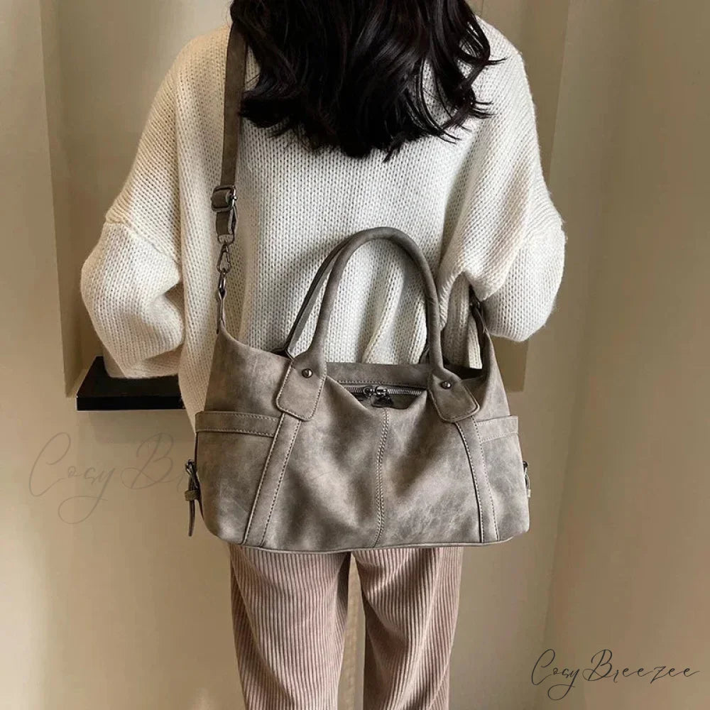 PU Leather Retro Crossbody Bag shoulder-250126