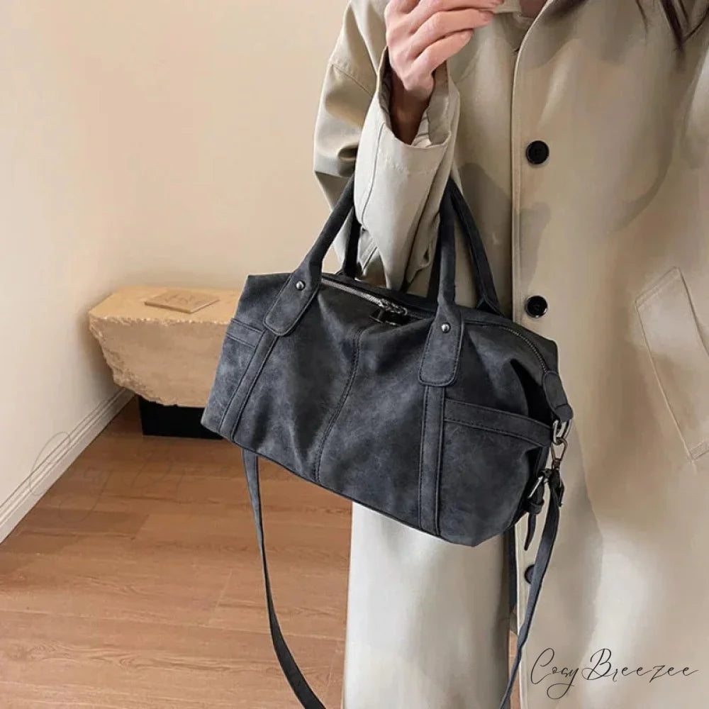 PU Leather Retro Crossbody Bag shoulder-250126