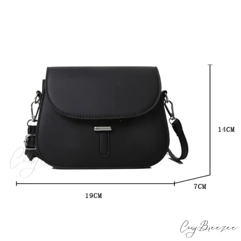 PU Leather Saddle Crossbody Bag shoulder-250126