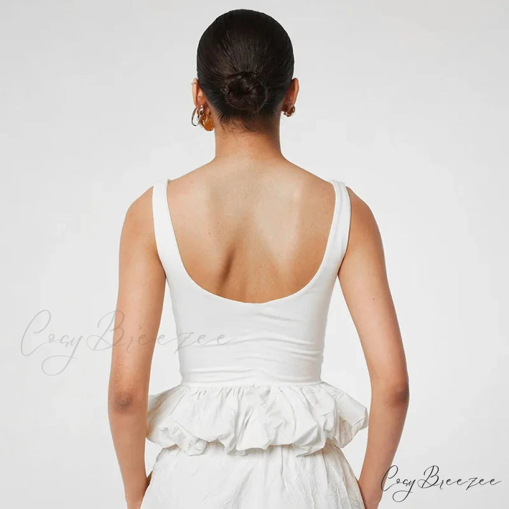 Puff Frill Stylish Tank Top