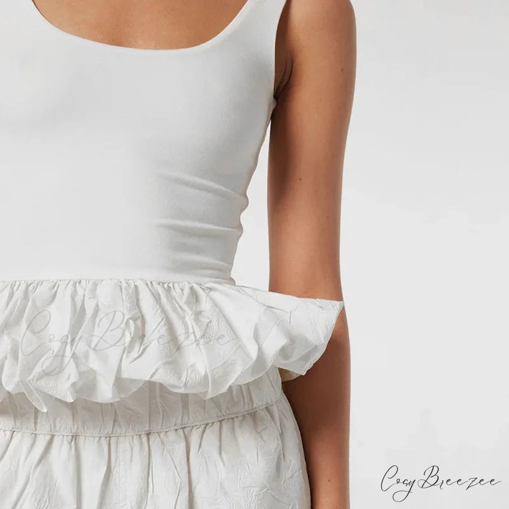 Puff Frill Stylish Tank Top