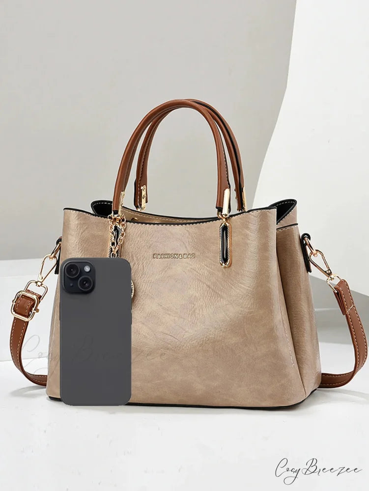 Pure Color Simple Senior Womens Crossbody Handbag handbag-250126