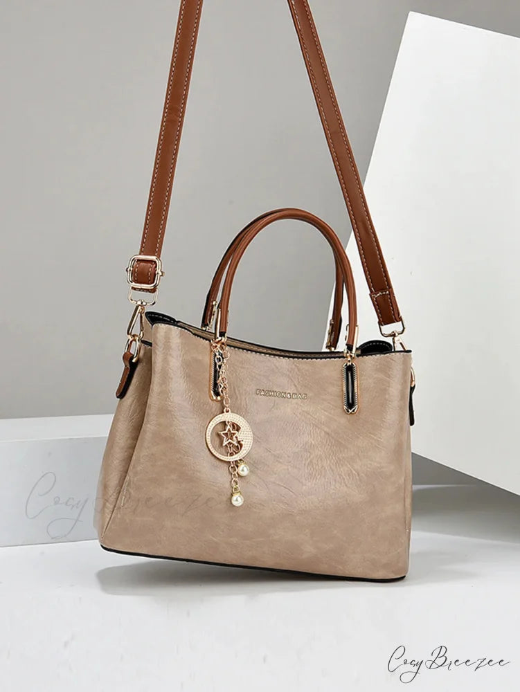 Pure Color Simple Senior Womens Crossbody Handbag handbag-250126