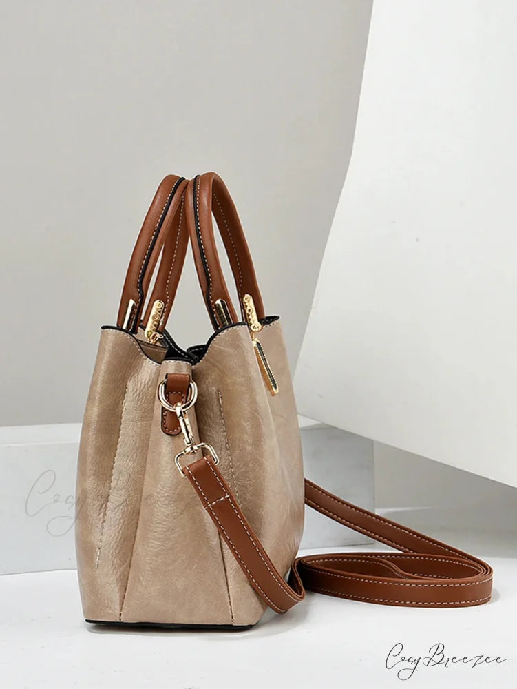Pure Color Simple Senior Womens Crossbody Handbag handbag-250126
