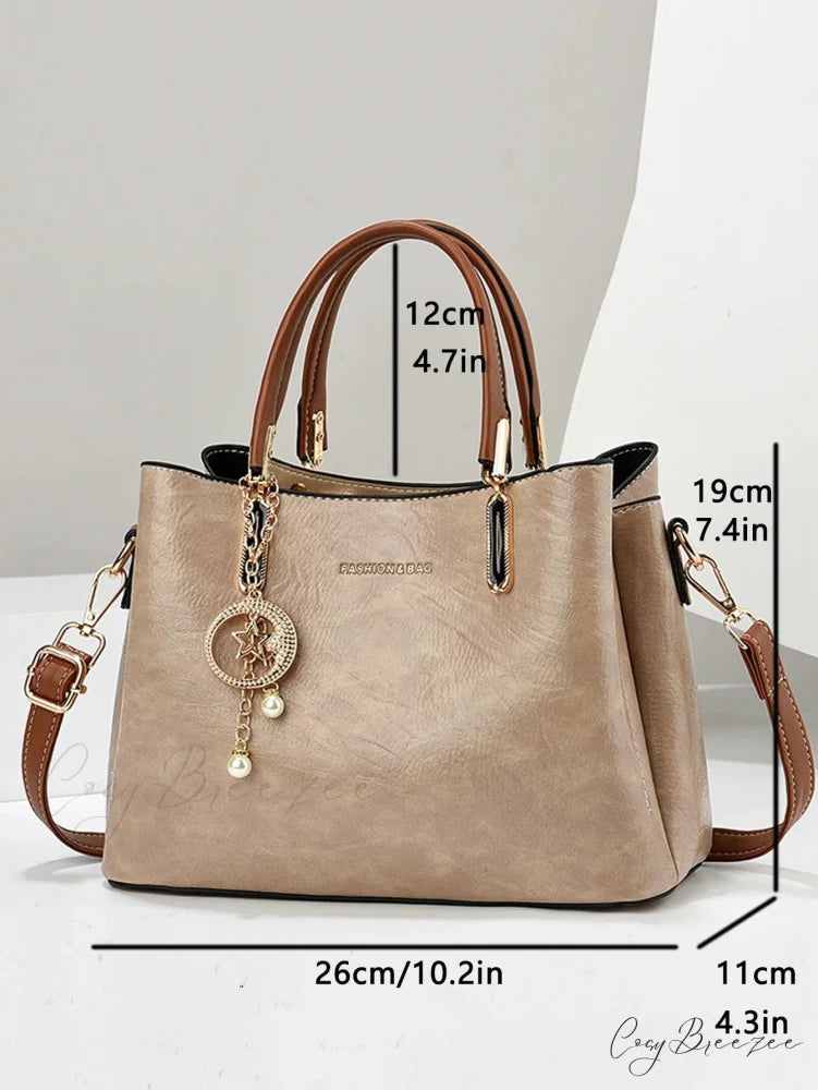 Pure Color Simple Senior Womens Crossbody Handbag handbag-250126
