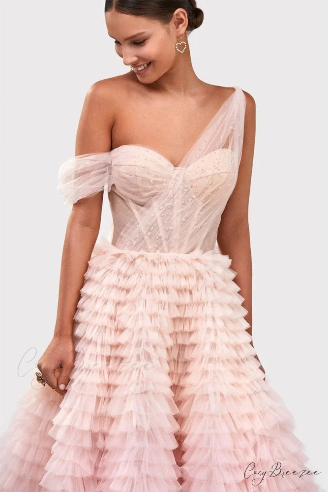 Pure Poise Tiered Trendy Ombre Maxi Dress