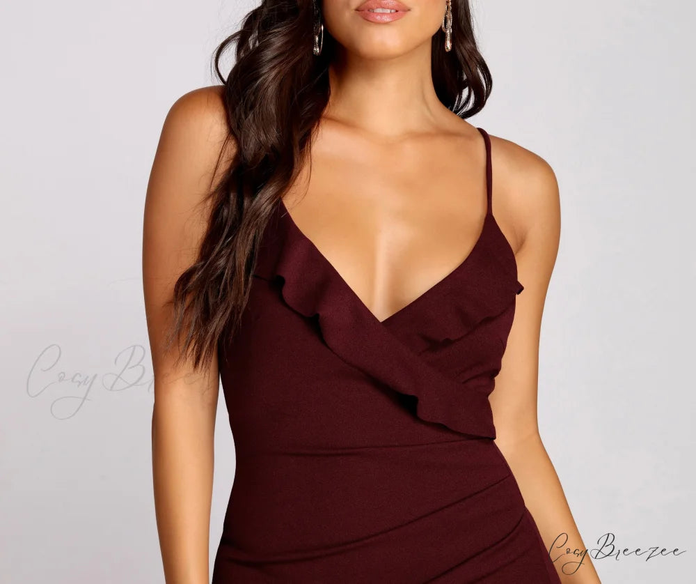 Radiant In Stylish Rhinestones Mini Dress
