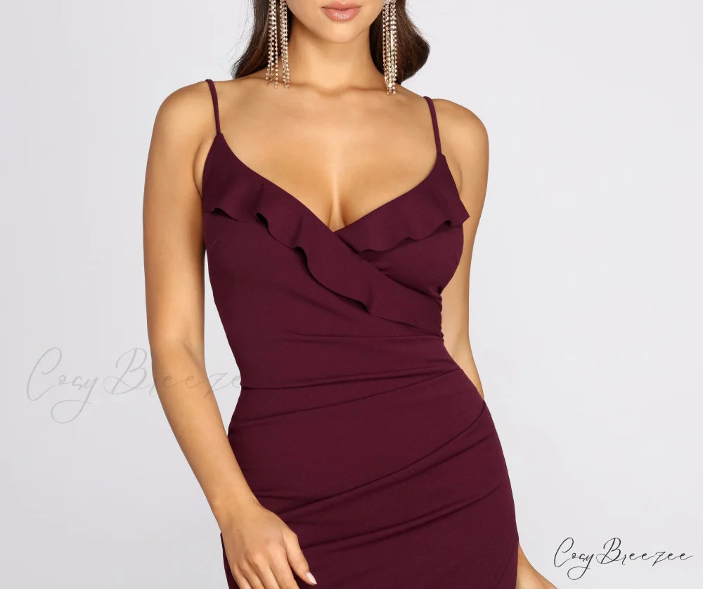 Radiant In Stylish Rhinestones Mini Dress