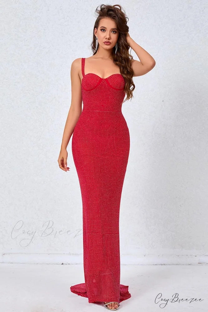 Radiant Presence Graceful Fishtail Maxi Dress
