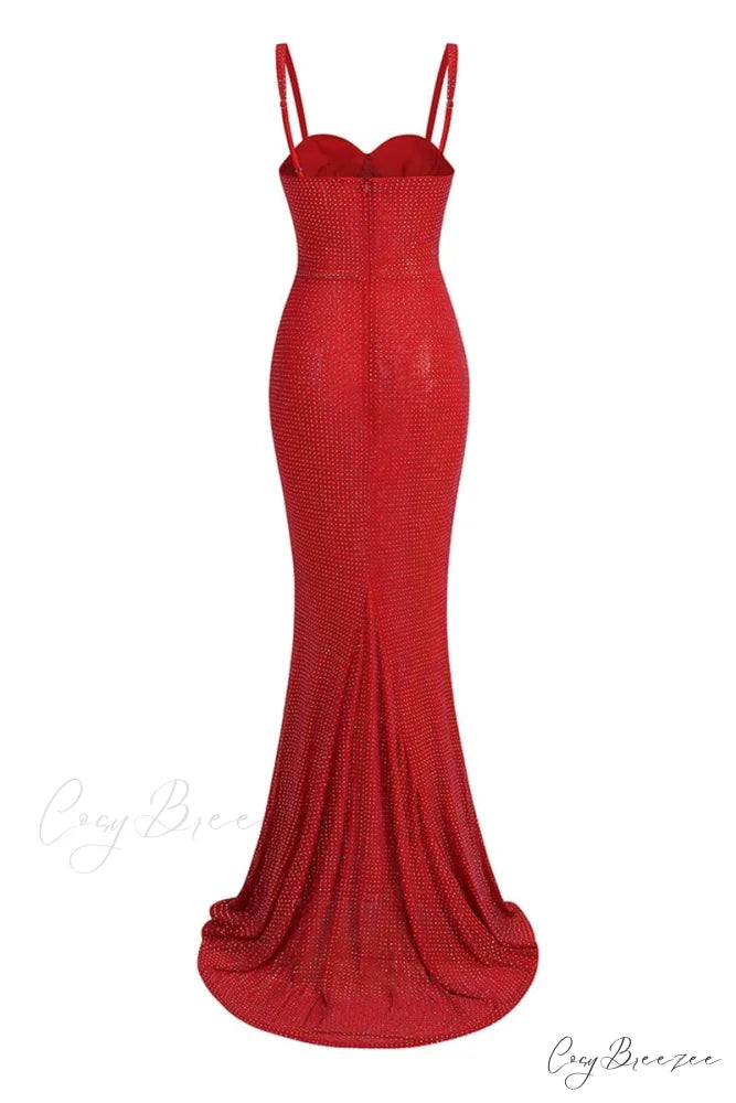 Radiant Presence Graceful Fishtail Maxi Dress