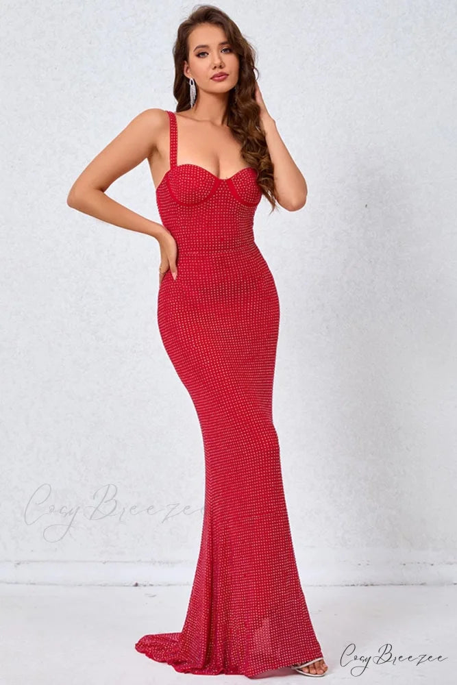 Radiant Presence Graceful Fishtail Maxi Dress